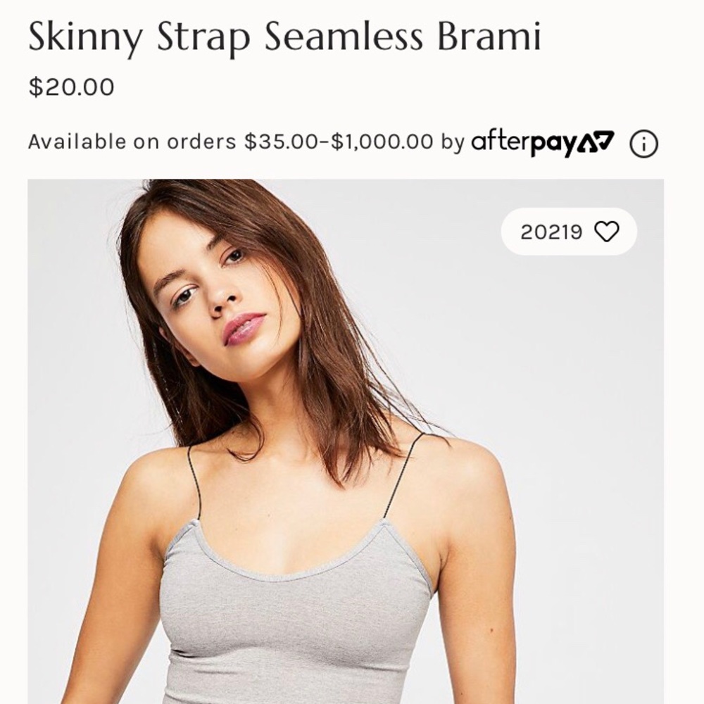 Skinny Strap Seamless Brami